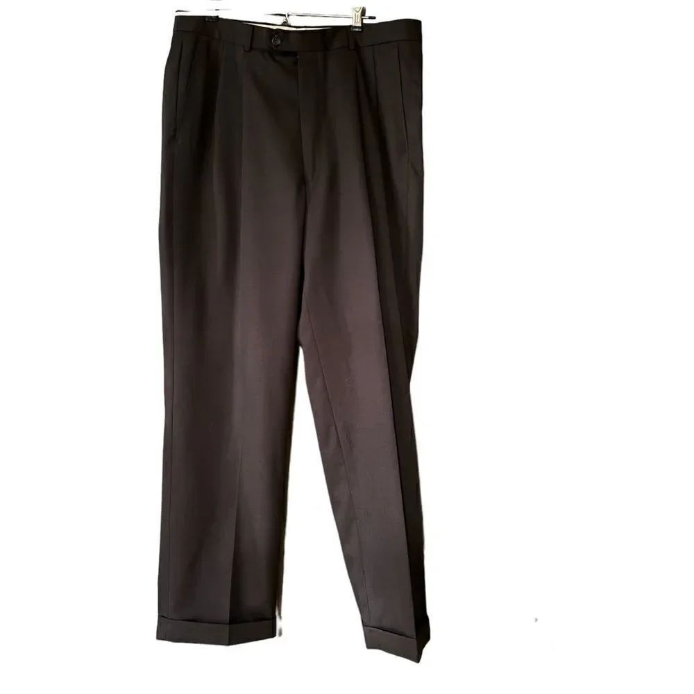 Brooks Brothers 346 100% Wool Grey Slacks Size 34 Long